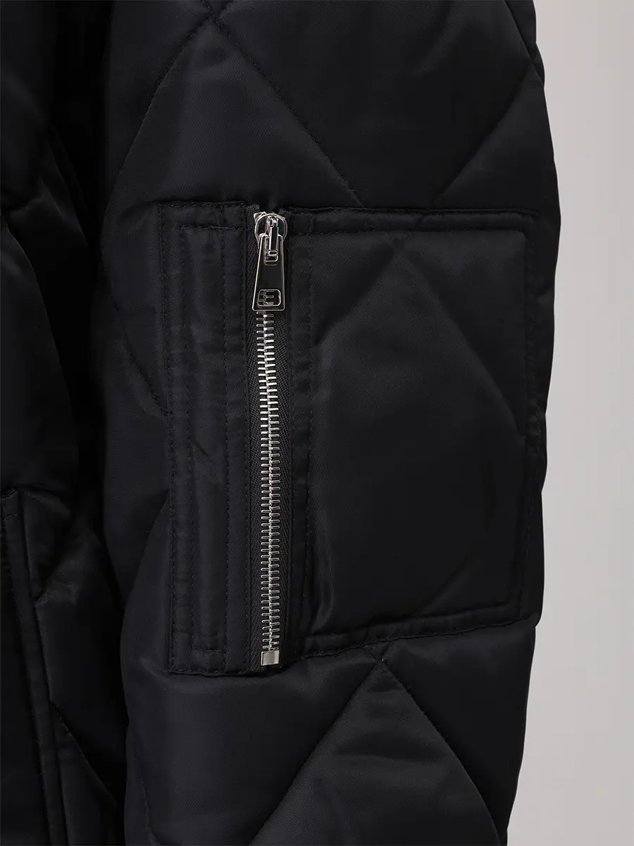 Куртка стеганая с мехом