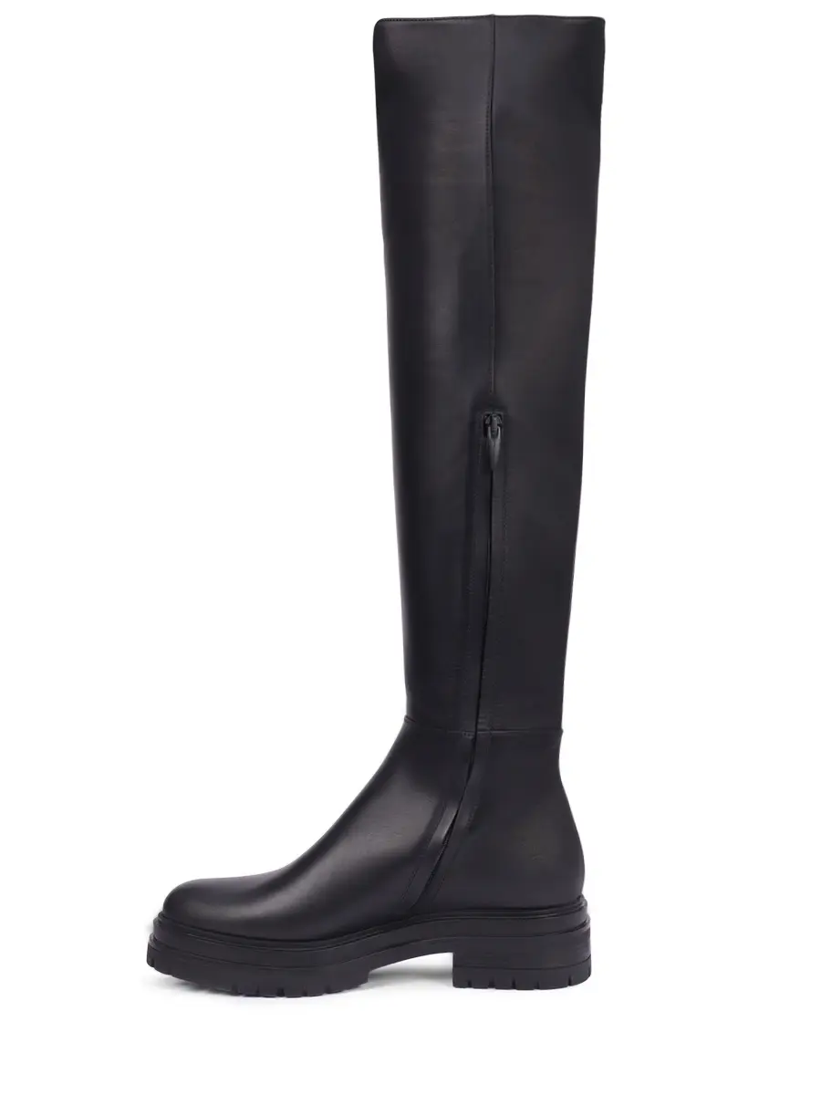 Ботфорты кожаные на меху