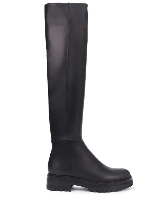 Ботфорты кожаные на меху GIANVITO ROSSI