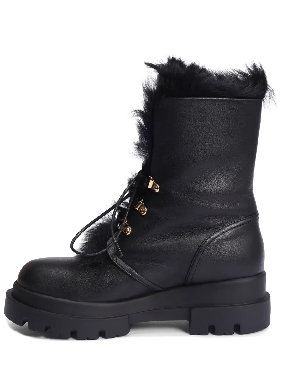Ботинки кожаные на меху