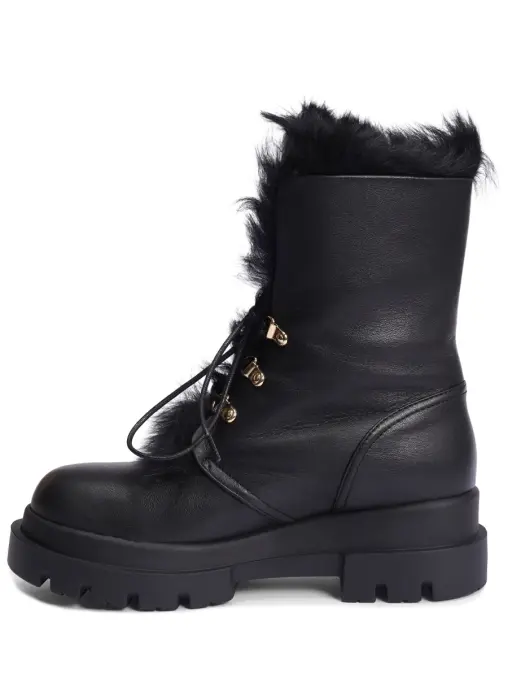 Ботинки кожаные на меху GIUSEPPE ZANOTTI