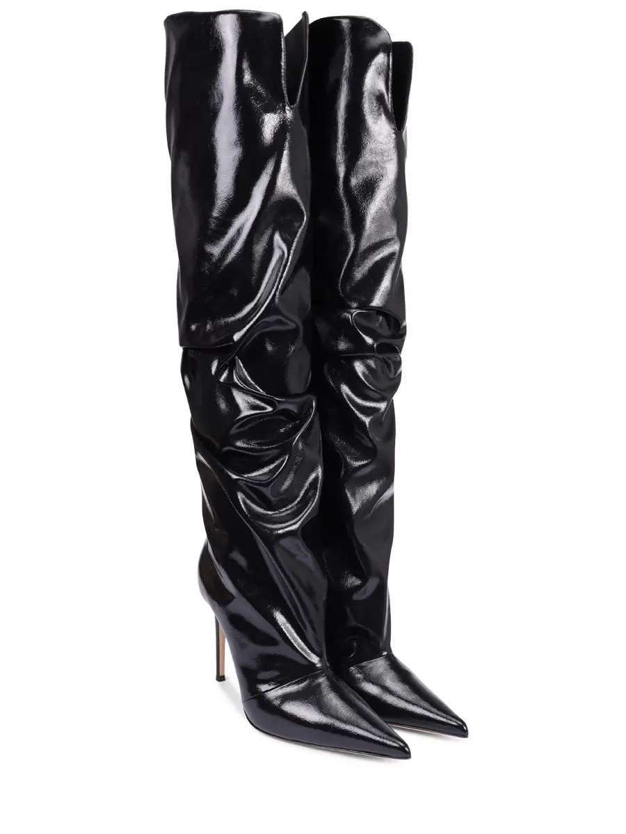 Ботфорты кожаные