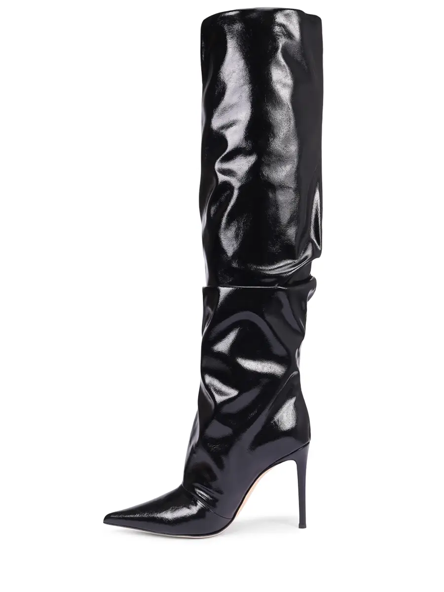 Ботфорты кожаные