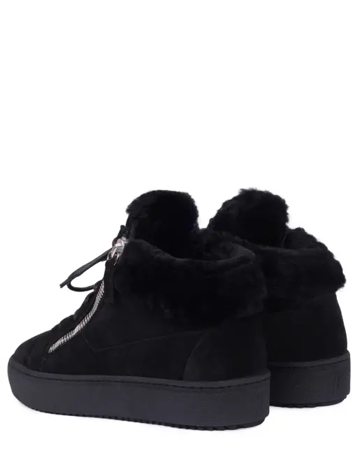 Кеды замшевые на меху GIUSEPPE ZANOTTI