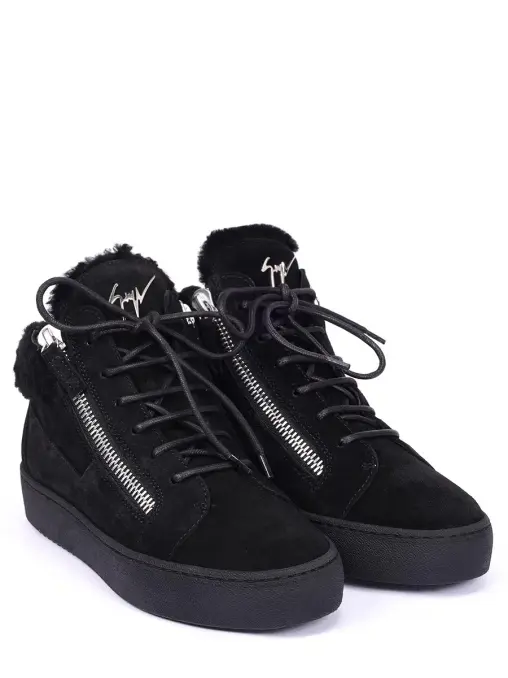 Кеды замшевые на меху GIUSEPPE ZANOTTI