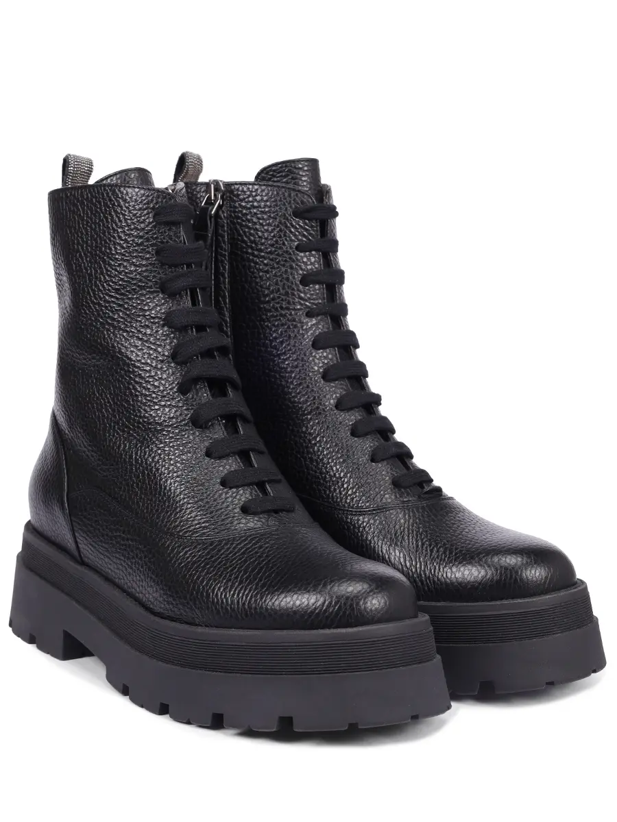 Ботинки кожаные