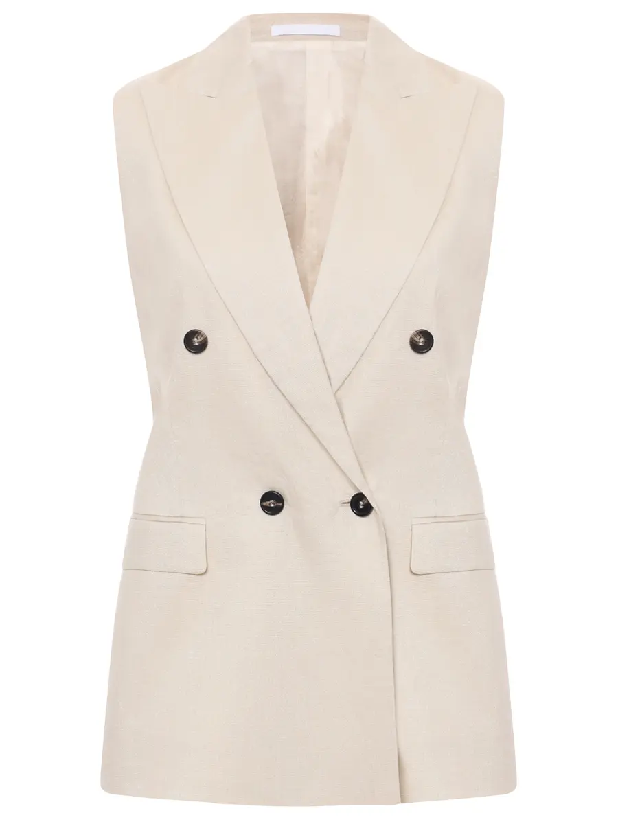 Жилет льняной