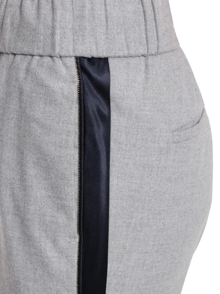 Брюки однотонные