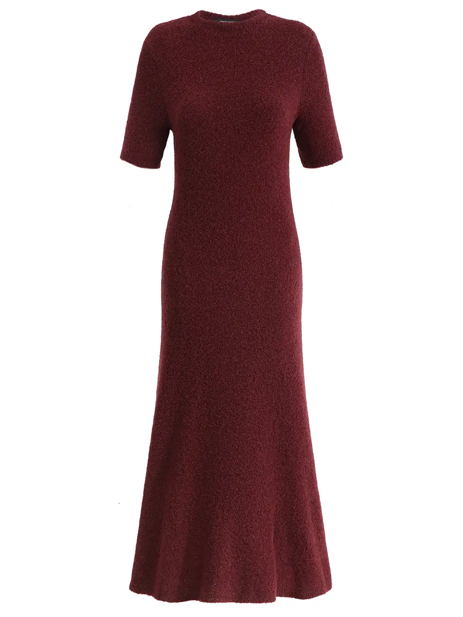 Платье из шелка и кашемира