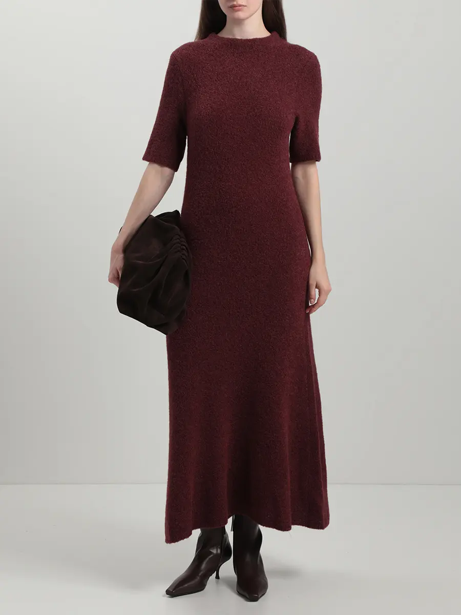 Платье из шелка и кашемира