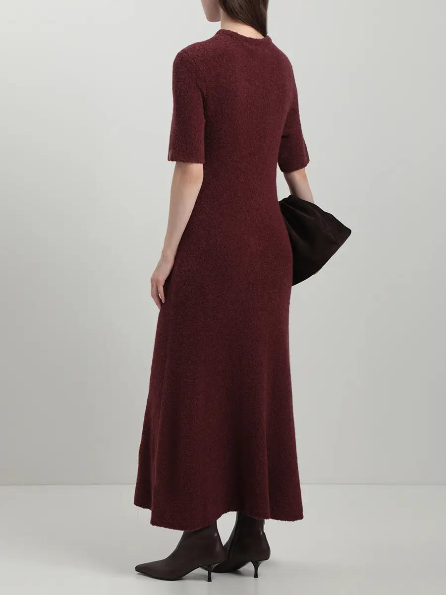 Платье из шелка и кашемира