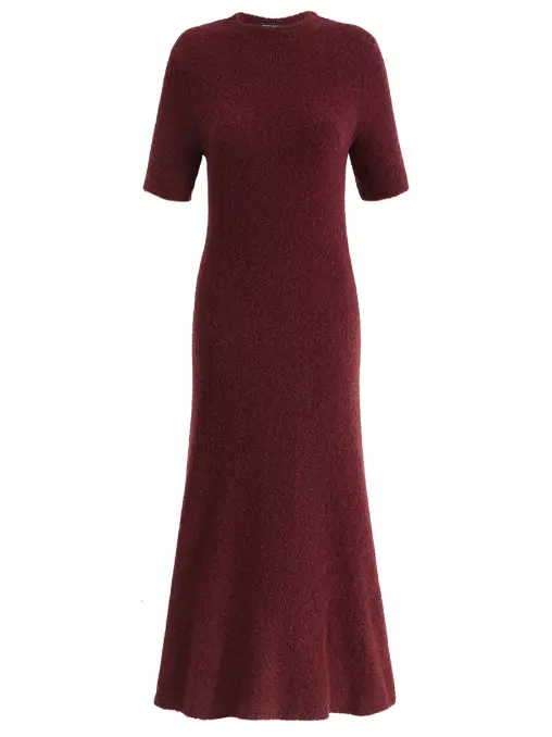 Платье из шелка и кашемира FREE AGE