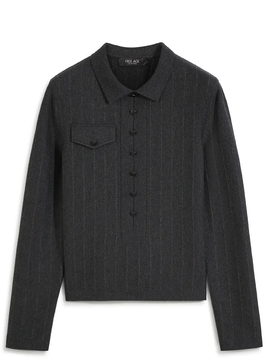 Поло из шелка и кашемира