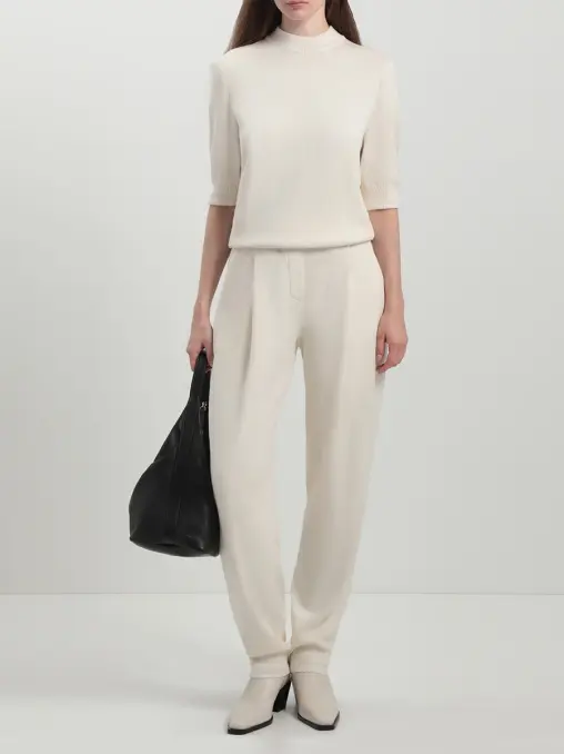 Брюки из шелка и кашемира FREE AGE