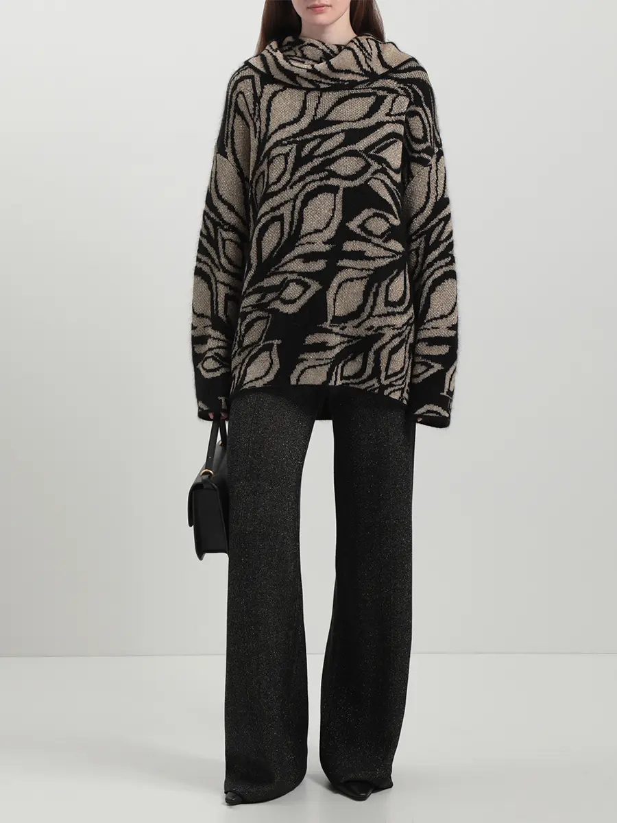 Брюки из шелка и кашемира