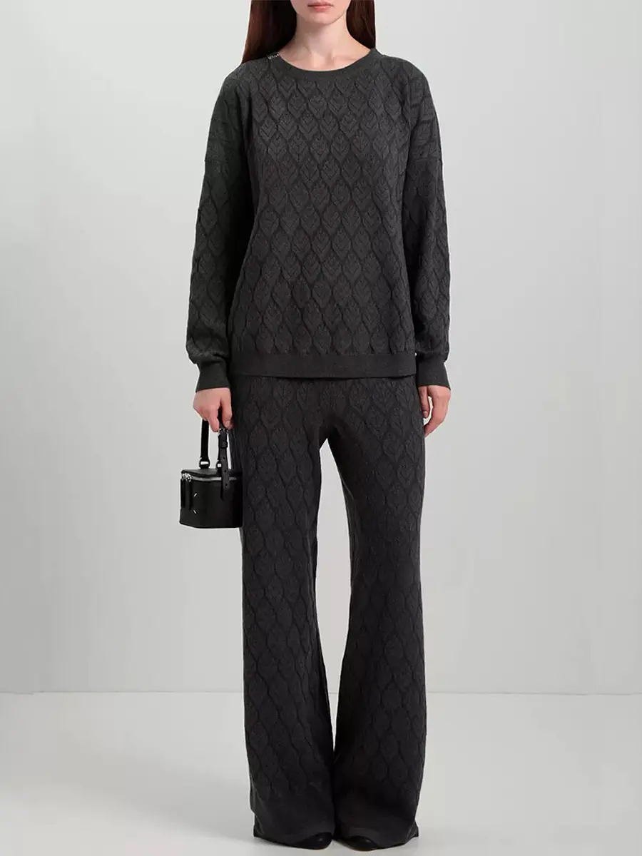 Брюки из шелка и кашемира