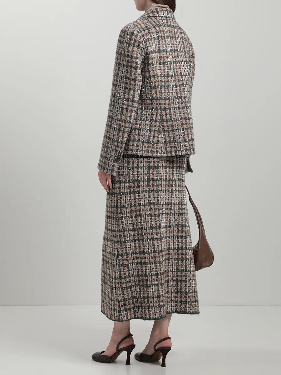 Юбка из шерсти и кашемира