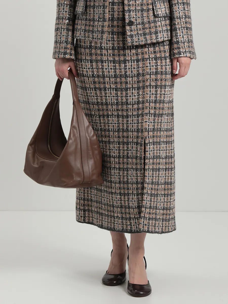 Юбка из шерсти и кашемира