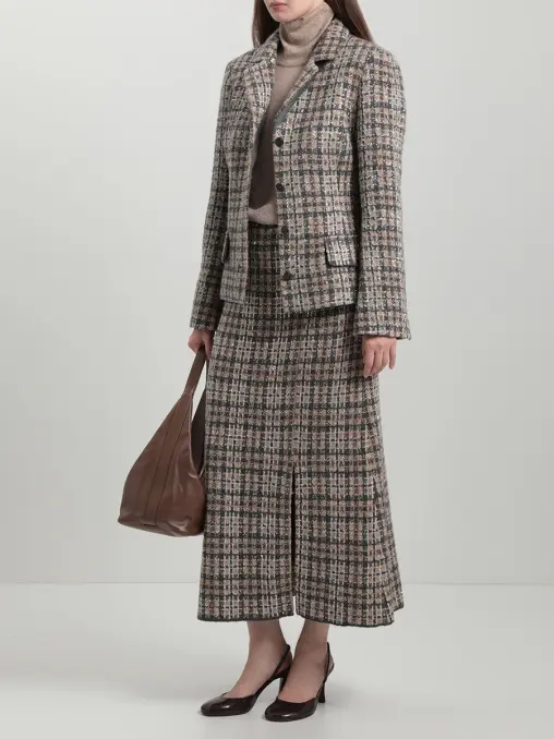 Юбка из шерсти и кашемира FREE AGE