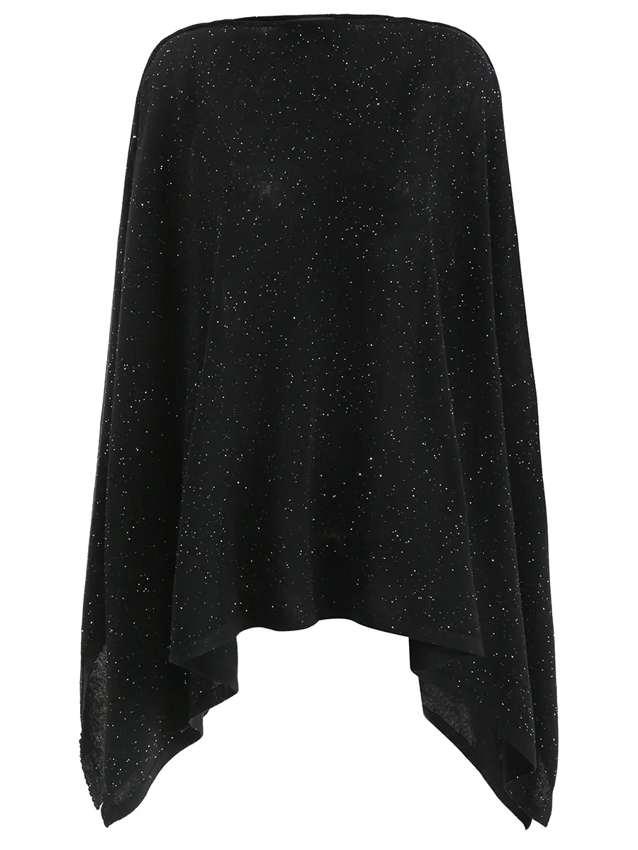 Пончо шерстяное