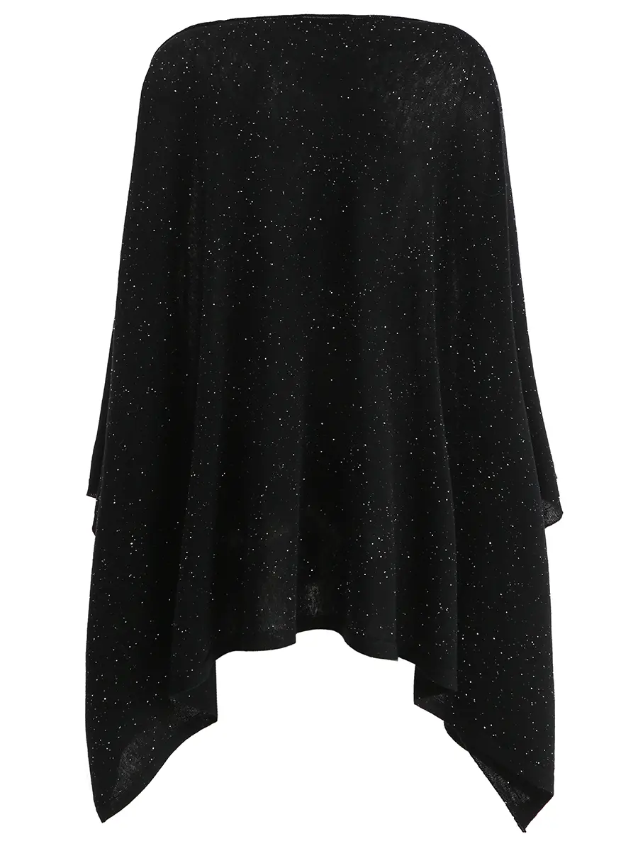 Пончо шерстяное