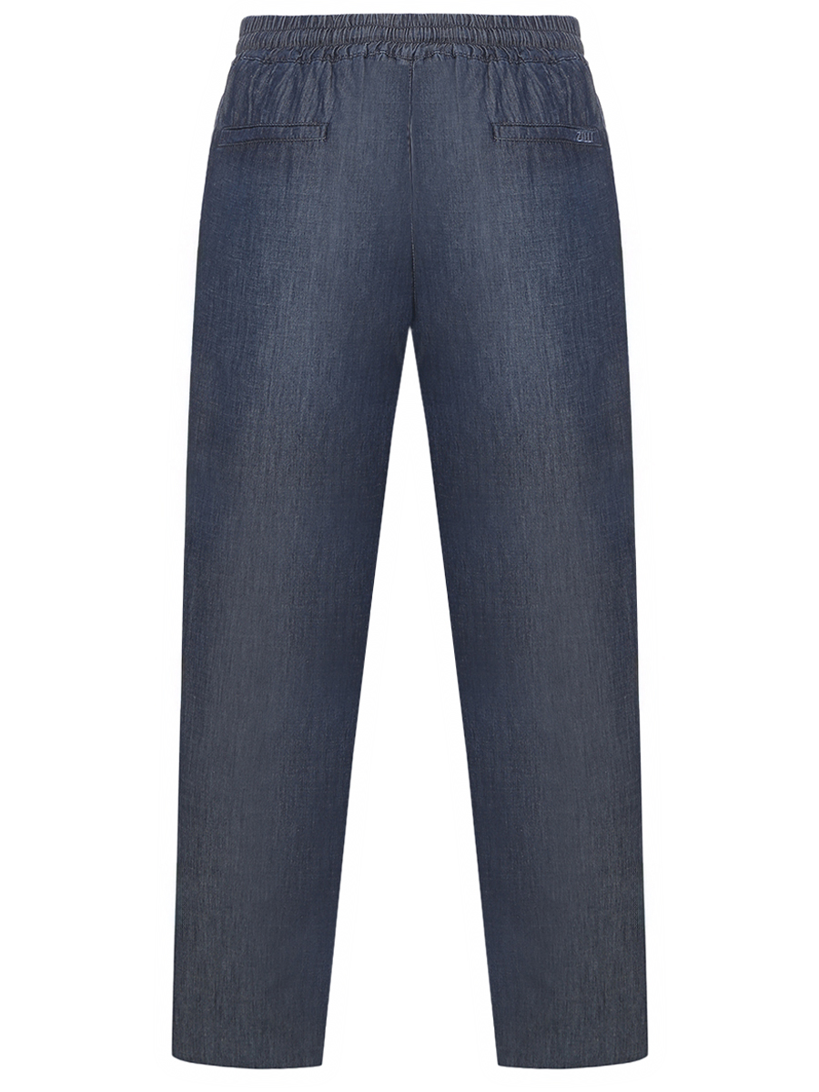 Джинсы из шелка и хлопка