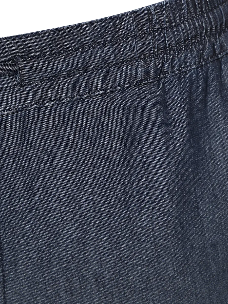 Джинсы из шелка и хлопка