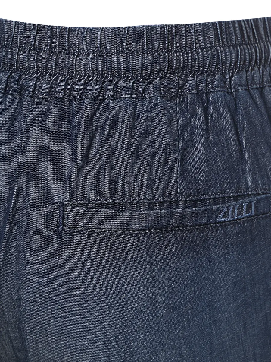 Джинсы из шелка и хлопка