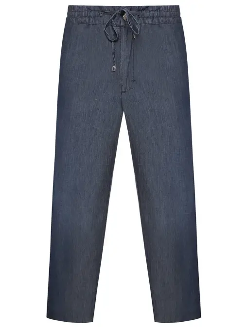 Джинсы из шелка и хлопка ZILLI