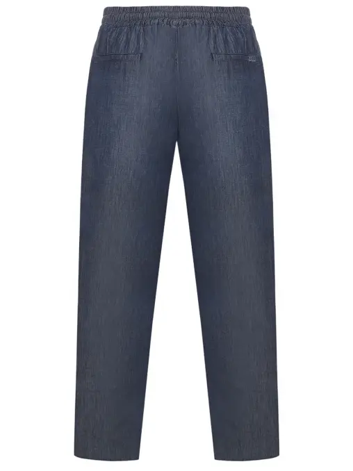 Джинсы из шелка и хлопка ZILLI