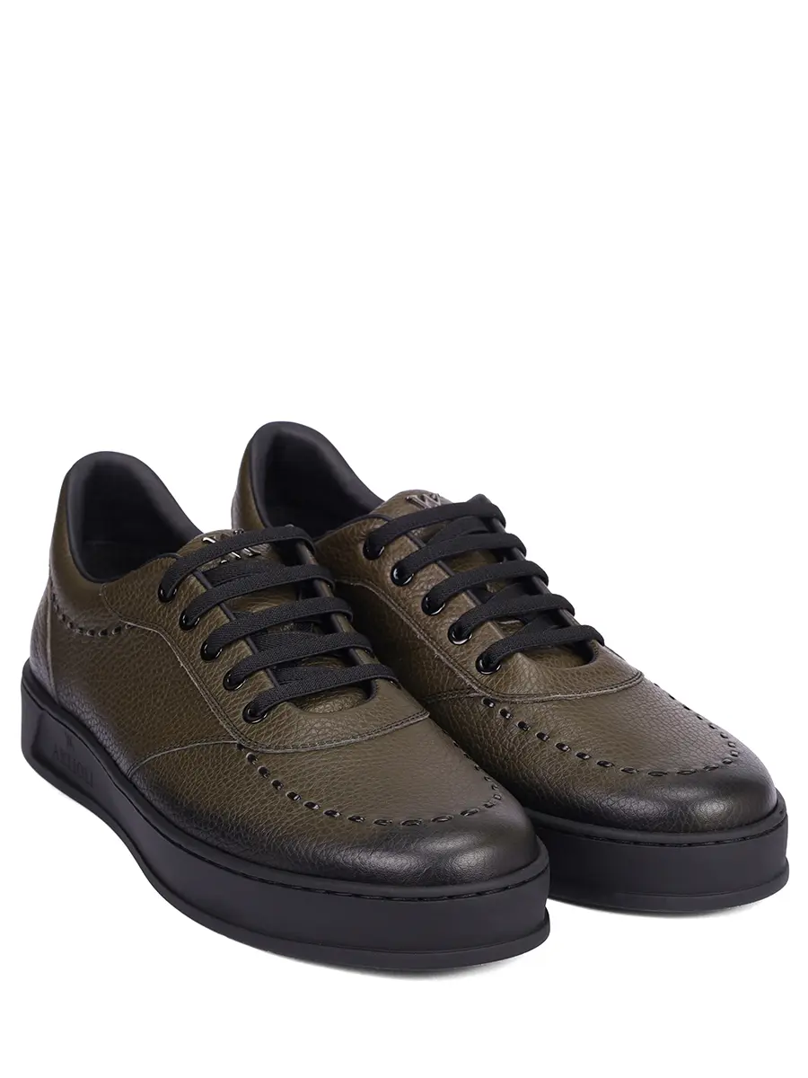 Кеды кожаные на байке