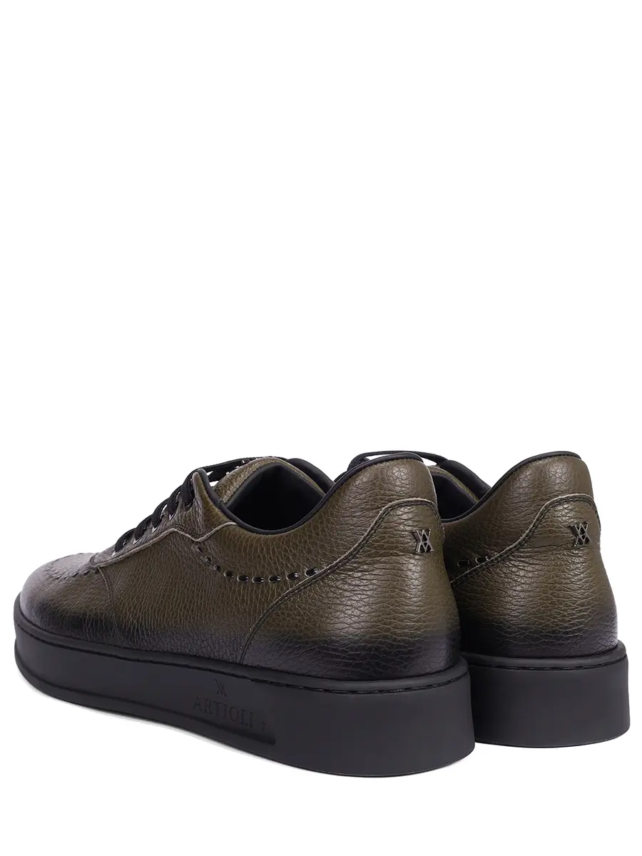 Кеды кожаные на байке