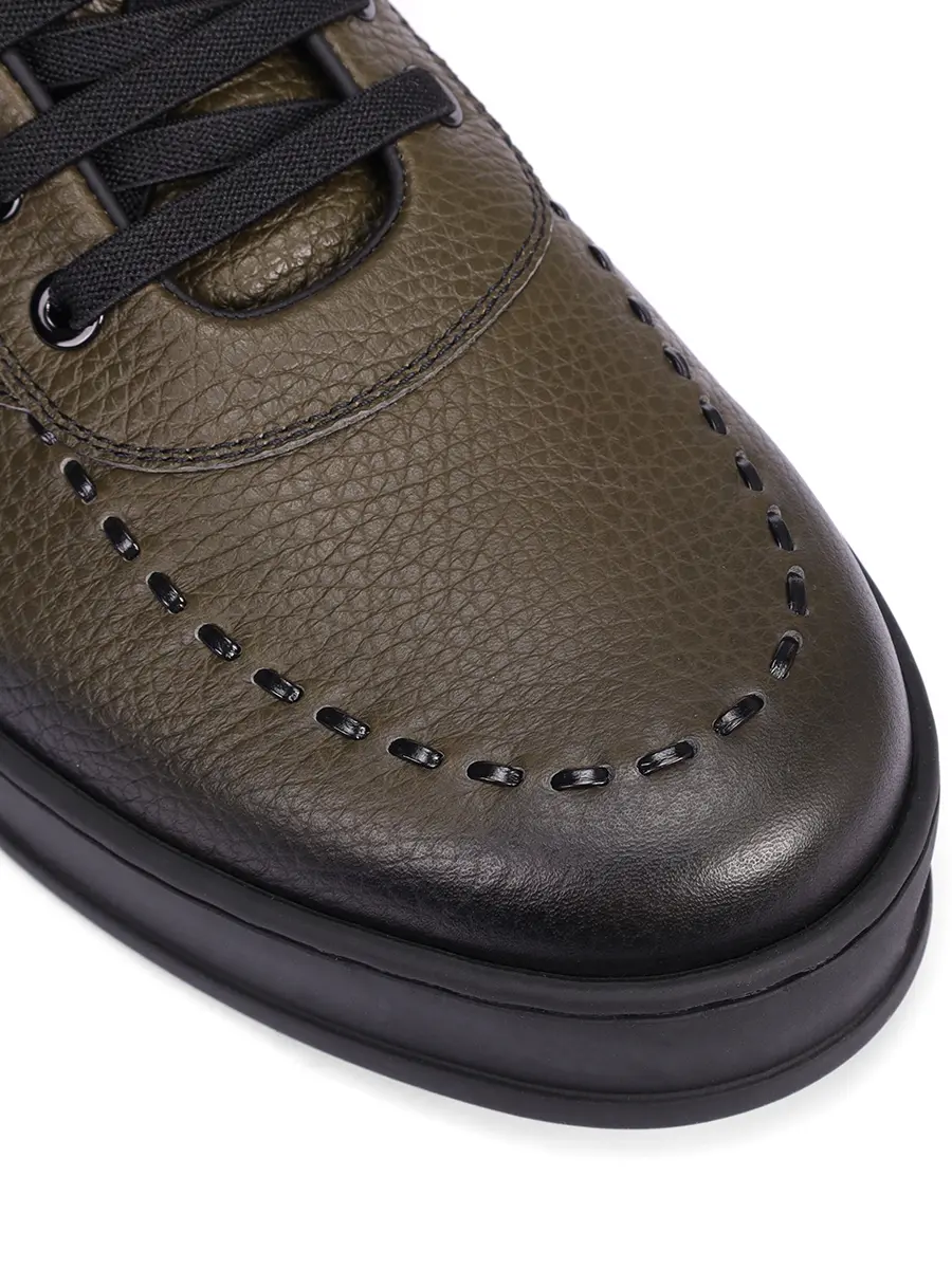 Кеды кожаные на байке