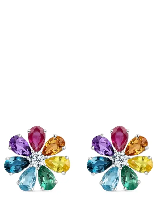 Пусеты «Цветик-семицветик» ROMAN NIKONOV