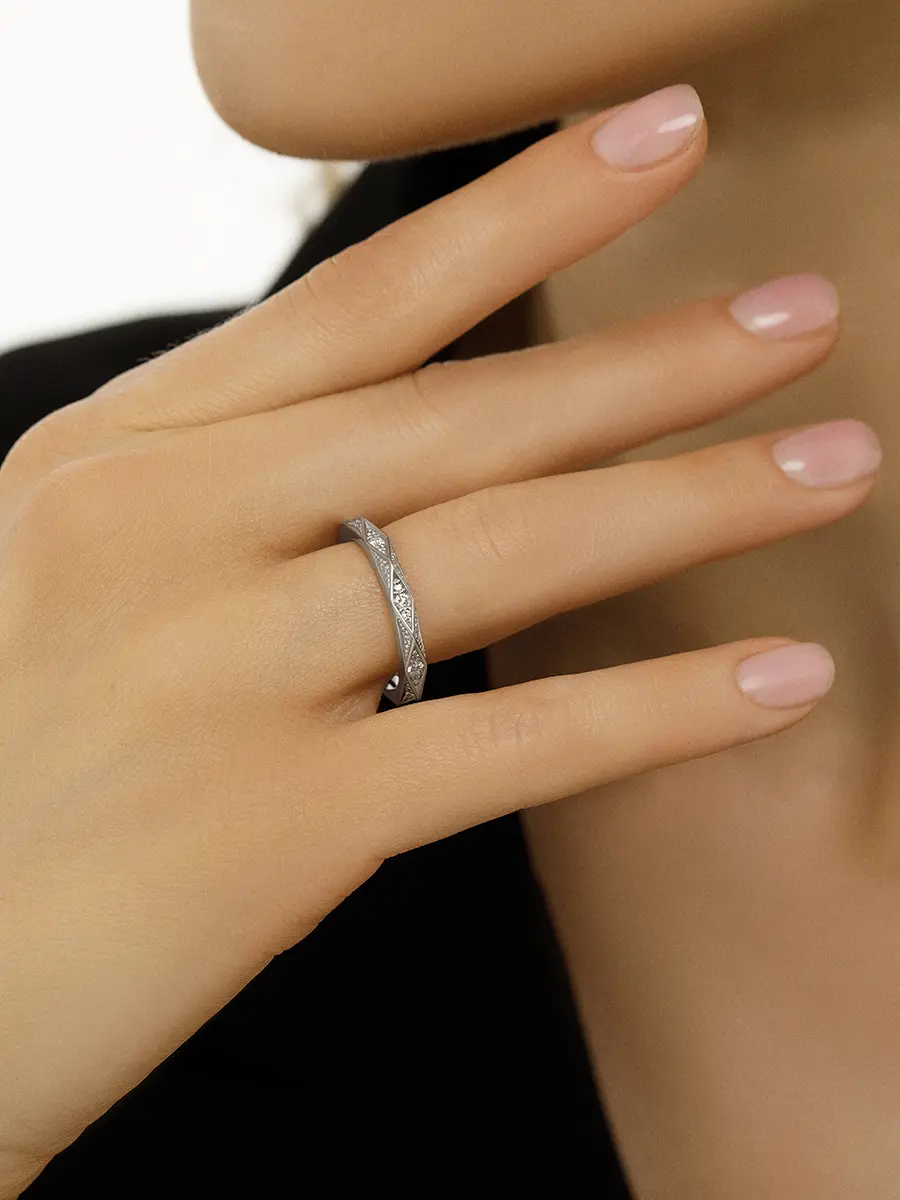 Обручальное кольцо «Геометрия»