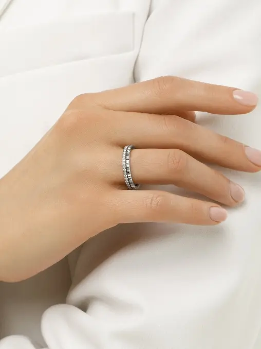 Кольцо обручальное «Куб» ROMAN NIKONOV