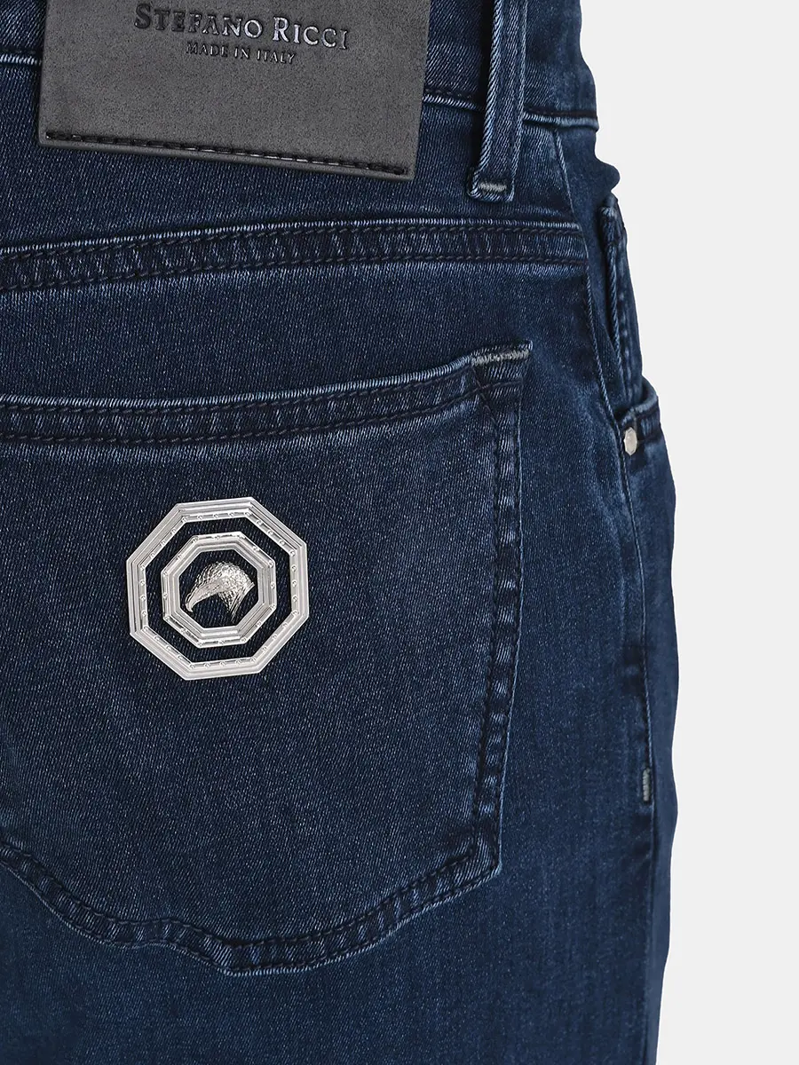 Джинсы однотонные