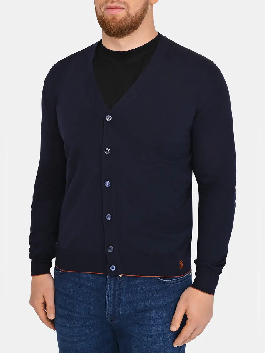 Кардиган однотонный