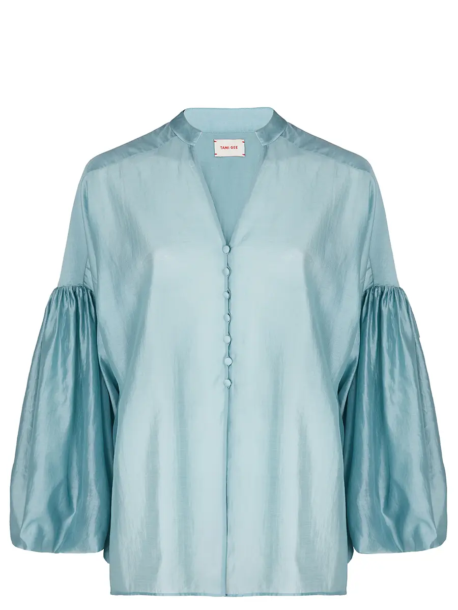 Блуза однотонная