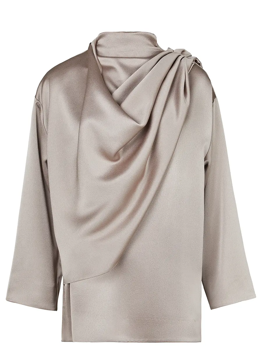 Блуза однотонная