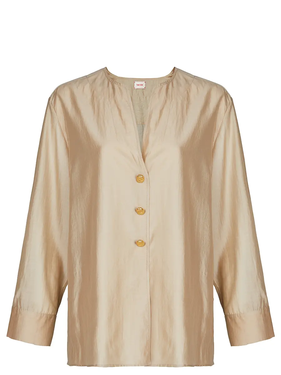 Блуза однотонная