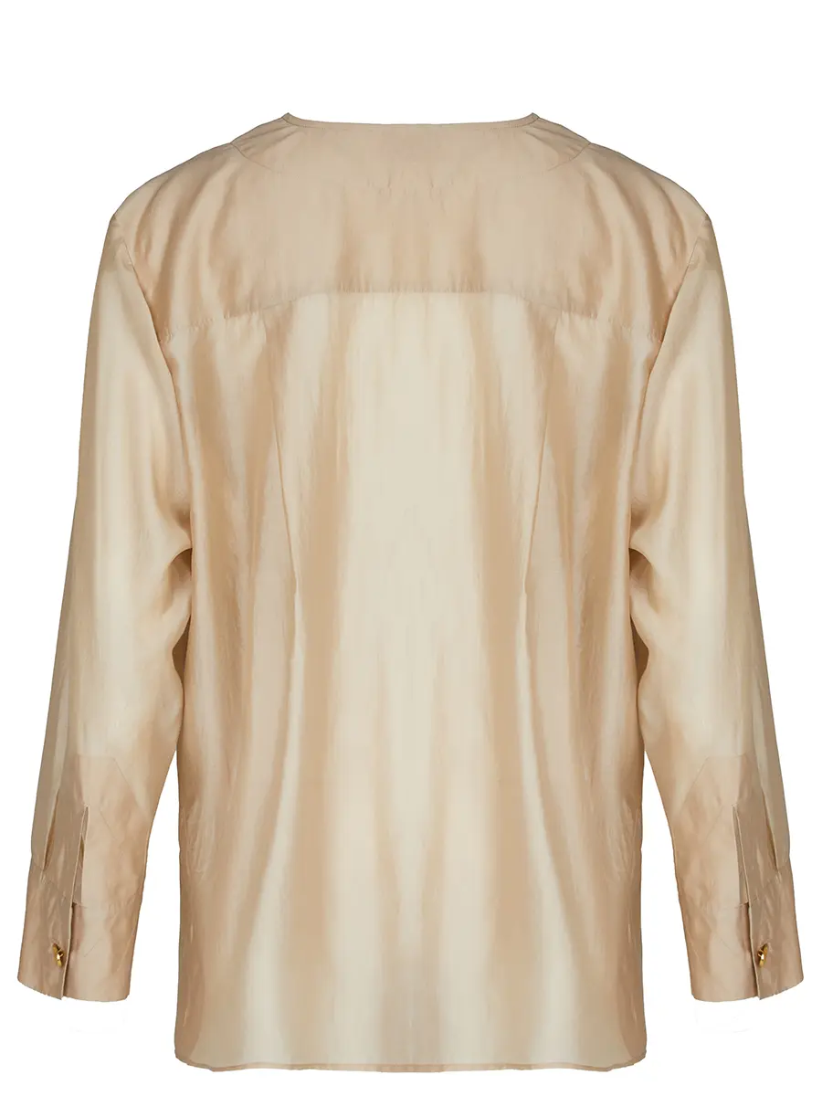 Блуза однотонная