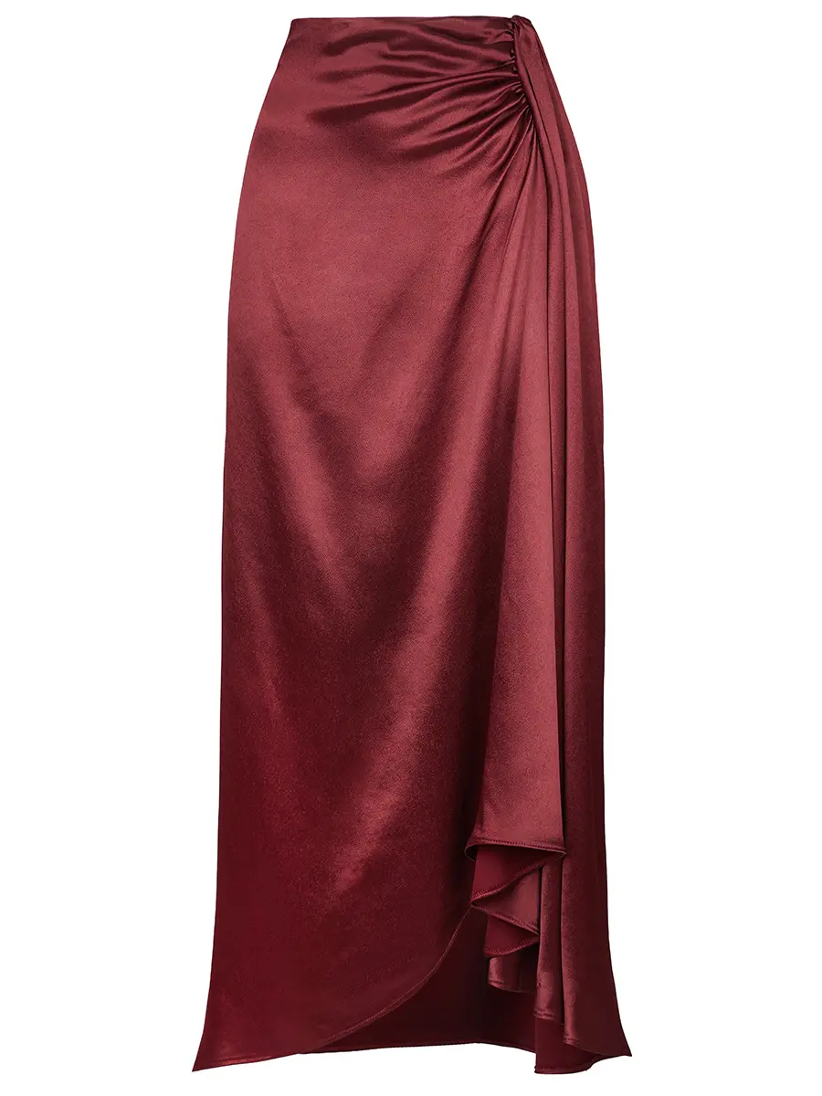 Юбка однотонная