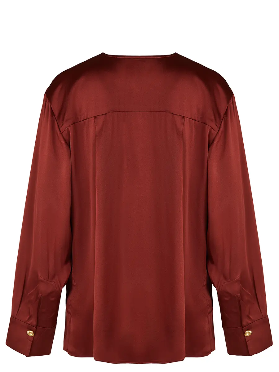 Блуза однотонная