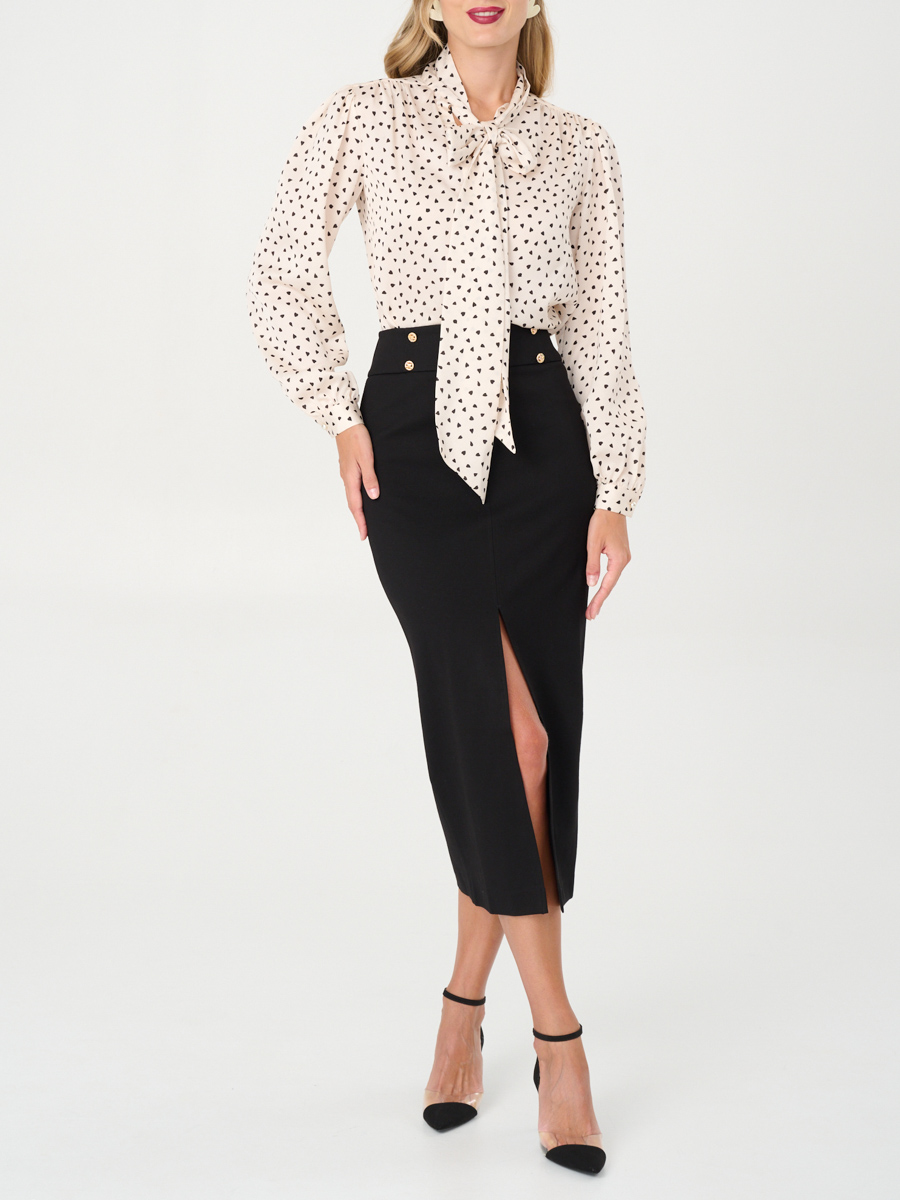 Блуза с принтом