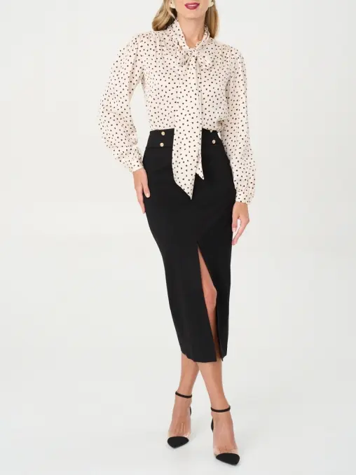 Блуза с принтом EMILIA DELL'ORO