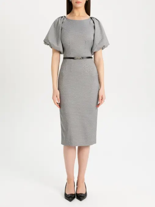 Платье со стразами EMILIA DELL'ORO