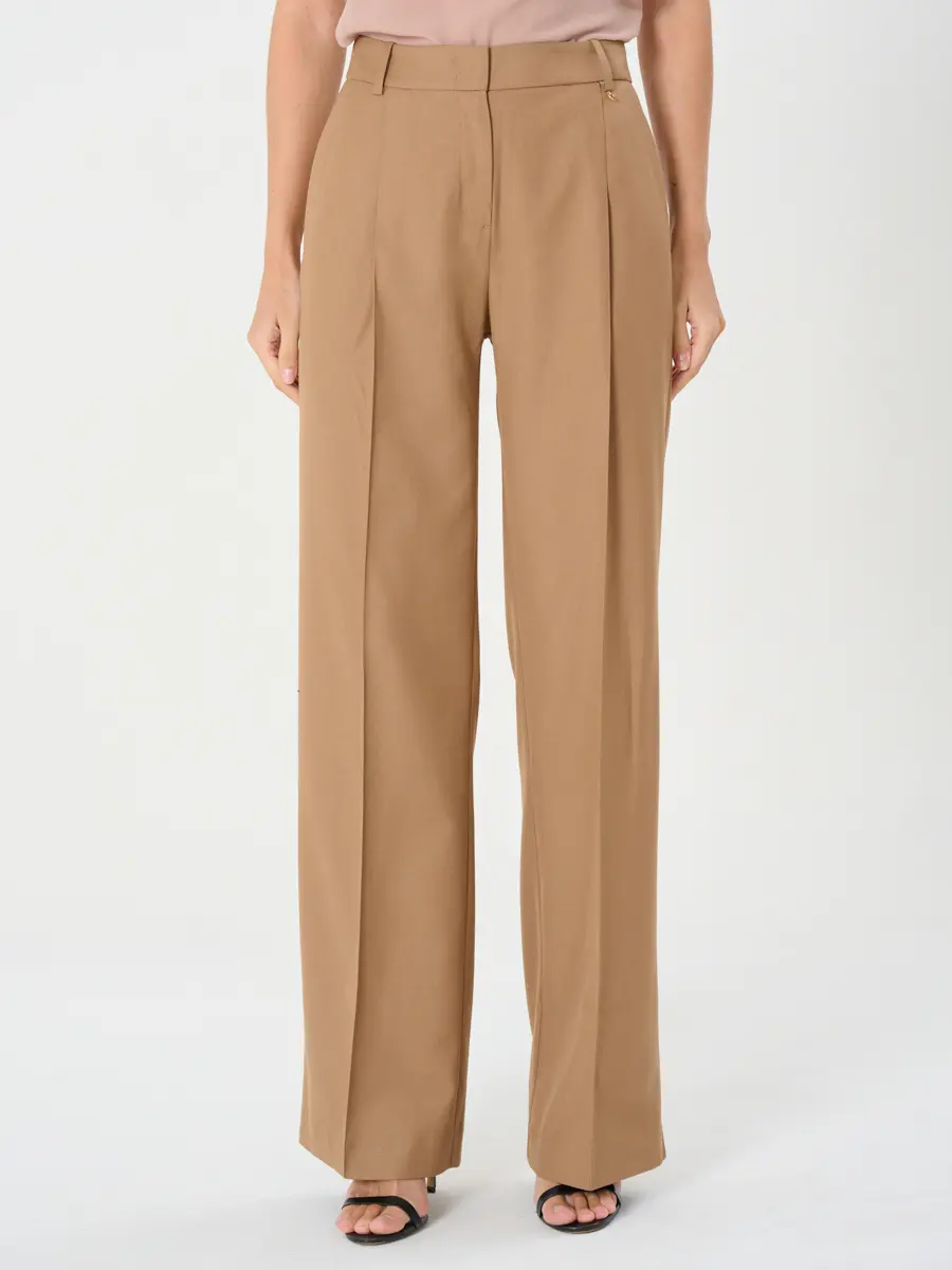 Брюки однотонные