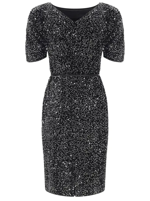 Платье бархатное с пайетками EMILIA DELL'ORO