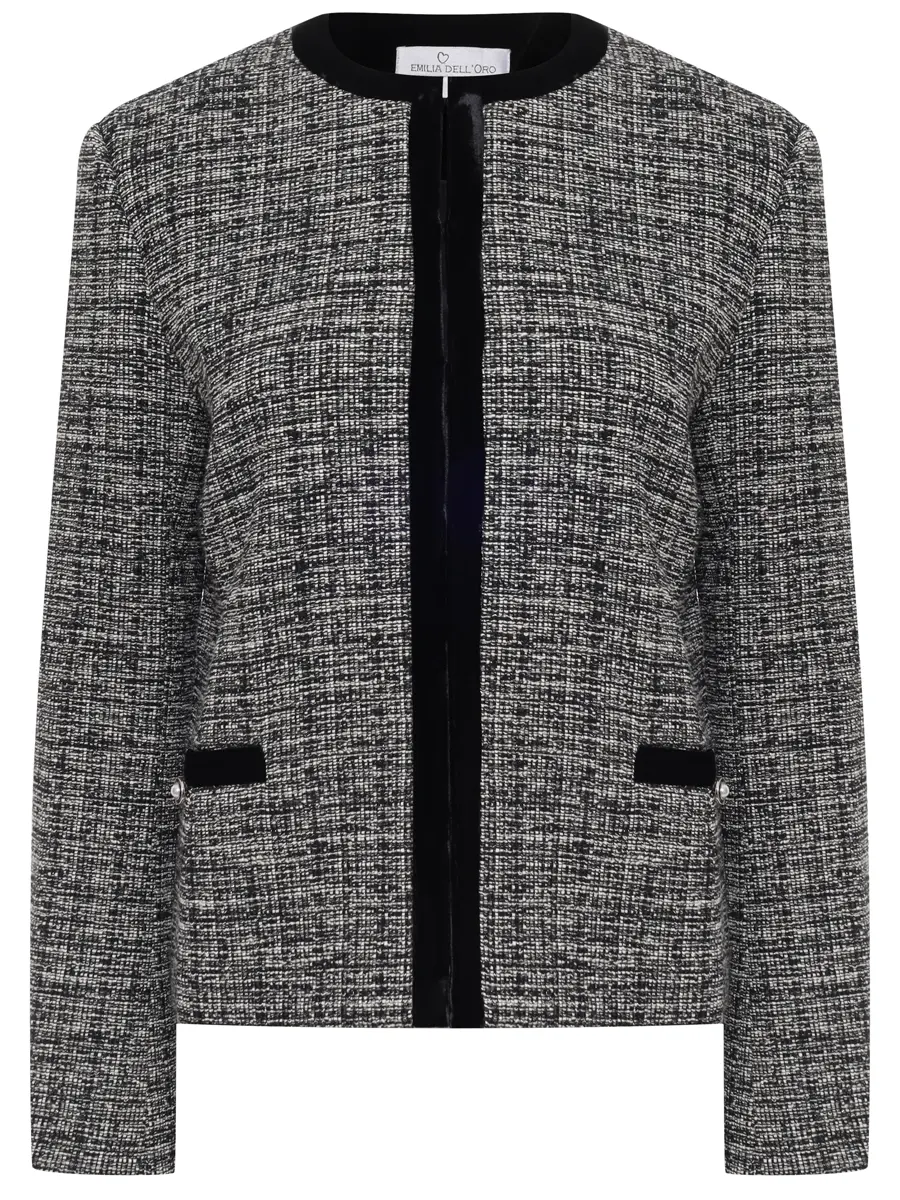 Жакет твидовый